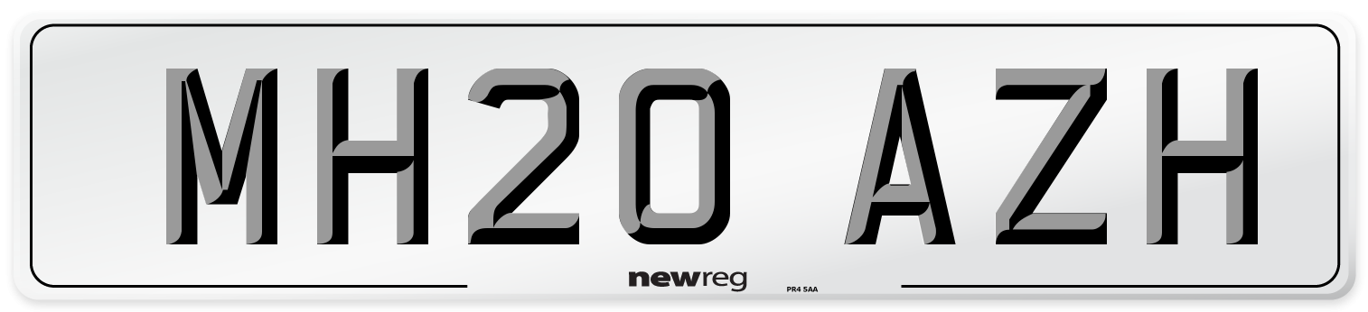 MH20 AZH Number Plate from New Reg